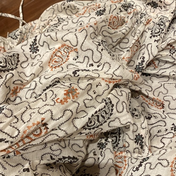 ISABEL MARANT / Ariana Printed Boho Cotton Midi Dress 44 large L - Picture 11 of 11